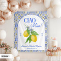 Ciao Miss Bridal Shower Decor Italian Theme Bachelorette Banner Lemon Bridal Shower Tapestry Mediterranean Amalfi Coast Welcome Sign Graphic Tee – Bold Style · Perfect For Daily Wear