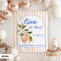 Ciao Miss Bridal Shower Welcome Sign Italian Theme Bachelorette Banner Orange Bridal Shower Tapestry Mediterranean Citrus Photo Backdrop Graphic Tee – Aesthetic Look · Great Gift For Fans