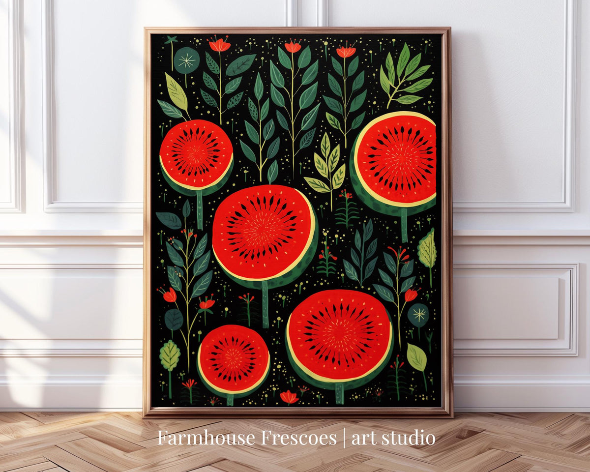 Palestine Folk Art Watermelon Painting Watermelon Wall Art Palestine Wall Decor This Is Not A Watermelon Printable Palestine Wall Art Graphic Tee – Aesthetic Look · Top Pick For Any Outfit