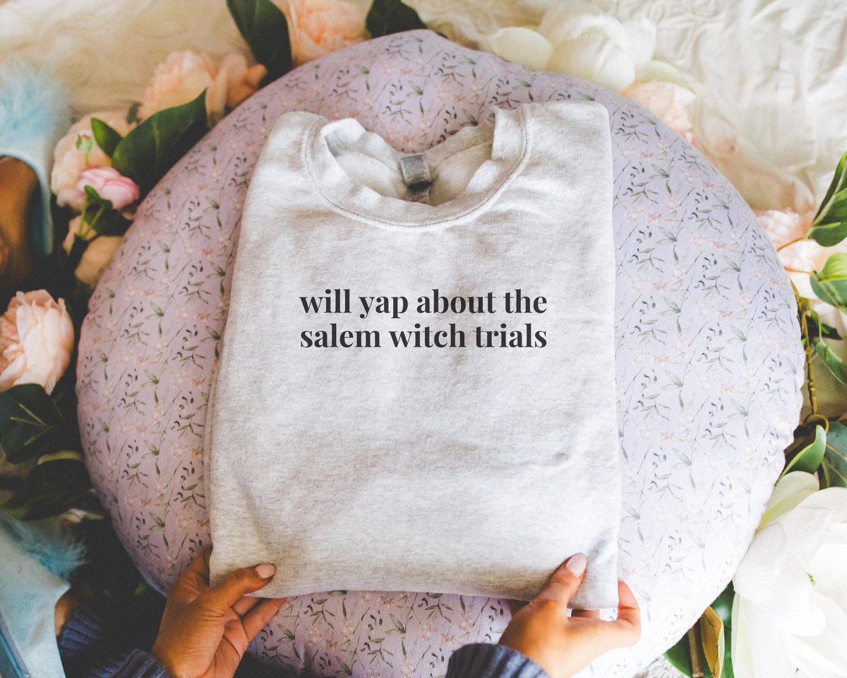 Witchy History Lover Sweatshirt Salem Witch Trials Spooky American History Shirt Women39s History Early US History Religious Studies Sweatshirt – Warm & Stylish · Great Gift For Fans