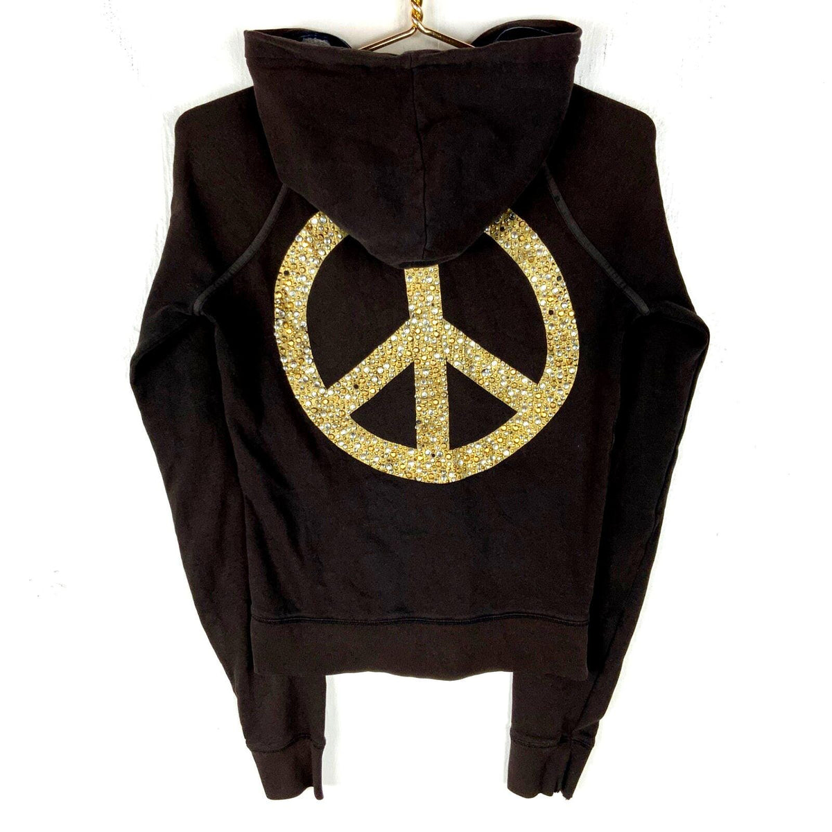 Victoria39s Secret Pink Women39s Sweatshirt Hoodie Small Black Peace Bedazzled Hoodie – Fan Favorite · Perfect For Daily Wear