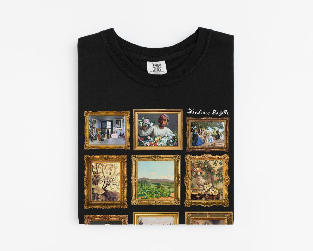 Frdric Bazille Art History Tee Shirt Famous Paintings Classic Art Impressionist TShirt Humanities Professor High School Art Teacher Graphic Tee – Fan Favorite · Must-Have Style