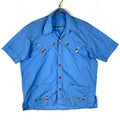 Vintage 1980s Caribbean Short Sleeve Shirt XL Blue Button Up Embroidered Graphic Tee – Cozy Vibes · Great Gift For Fans