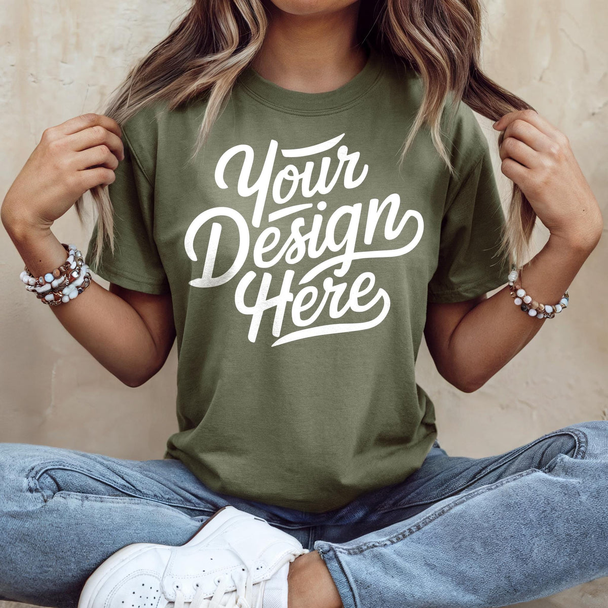 Army Green Bella Canvas 3001 Shirt Mockup T shirt Mockup 3001 Bella Canvas Shirt Model Mockup Green Bella Canvas 3001 Army Green Mockup Graphic Tee – Aesthetic Look · Trending Graphic Apparel
