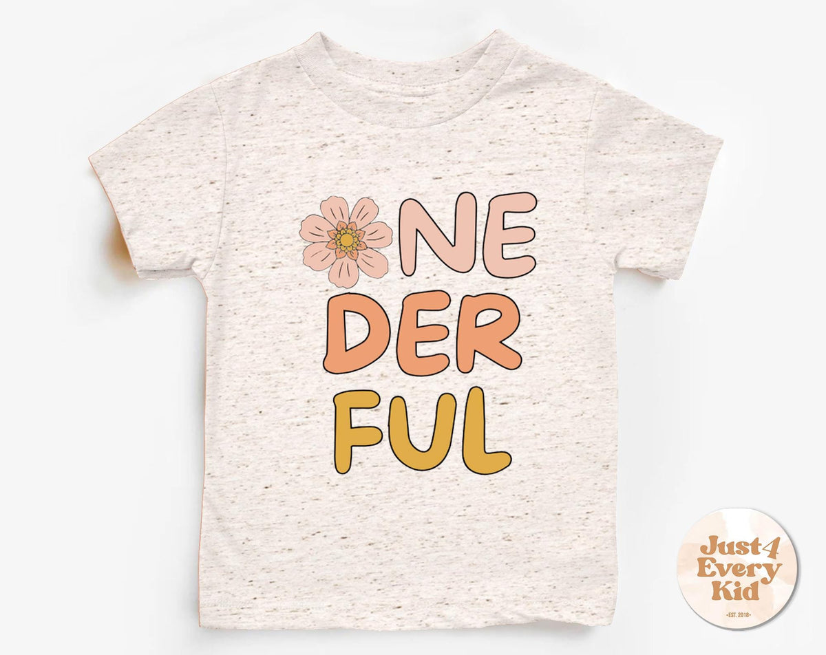 ONEderful First Birthday T shirt One T shirt 1st Birthday Outfit Birthday Girl Daisy Birthday Kids Tee Boho First Birthday Party Graphic Tee – Soft Feel · Must-Have Style