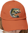 Fisherman Cap Bass Fishing Hat Unisex Distressed Cap Outdoor Sun Hat Fishing Gift fishing club Hat Vintage Fishing Cap Distressed Cap Graphic Tee – Bold Style · Great Gift For Fans