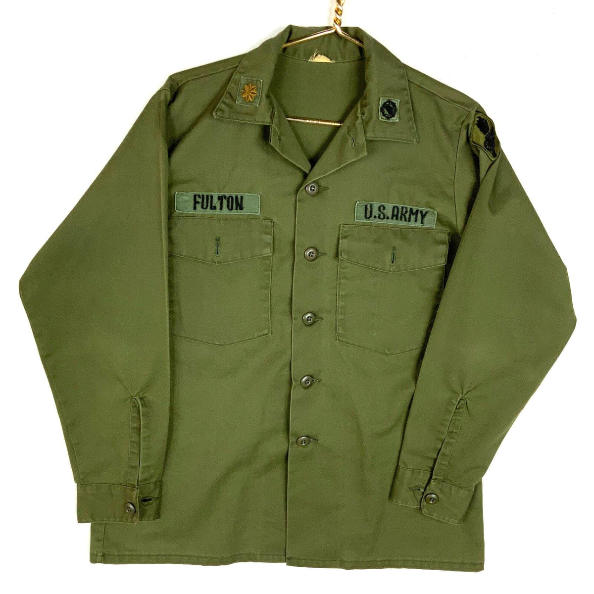 Vintage Us Army Og507 Button Up Shirt Large Green Long Sleeve Vietnam Era 70s Graphic Tee – Fan Favorite · Great Gift For Fans
