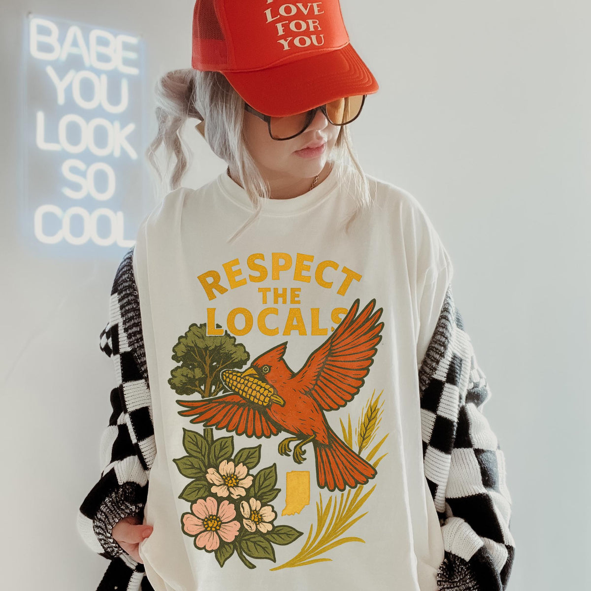 Respect the Locals Indiana Shirt Indiana Tshirt Indiana Tee Hoosier Shirt Indiana College Student Gifts Graphic Tee – Easygoing Wear · Great Gift For Fans