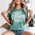 Light Green 1717 Mockup Light Green T shirt Mockup Green 1717 Model Mockup POD Green 1717 Graphic Tee – Feel-Good Design · Top Pick For Any Outfit
