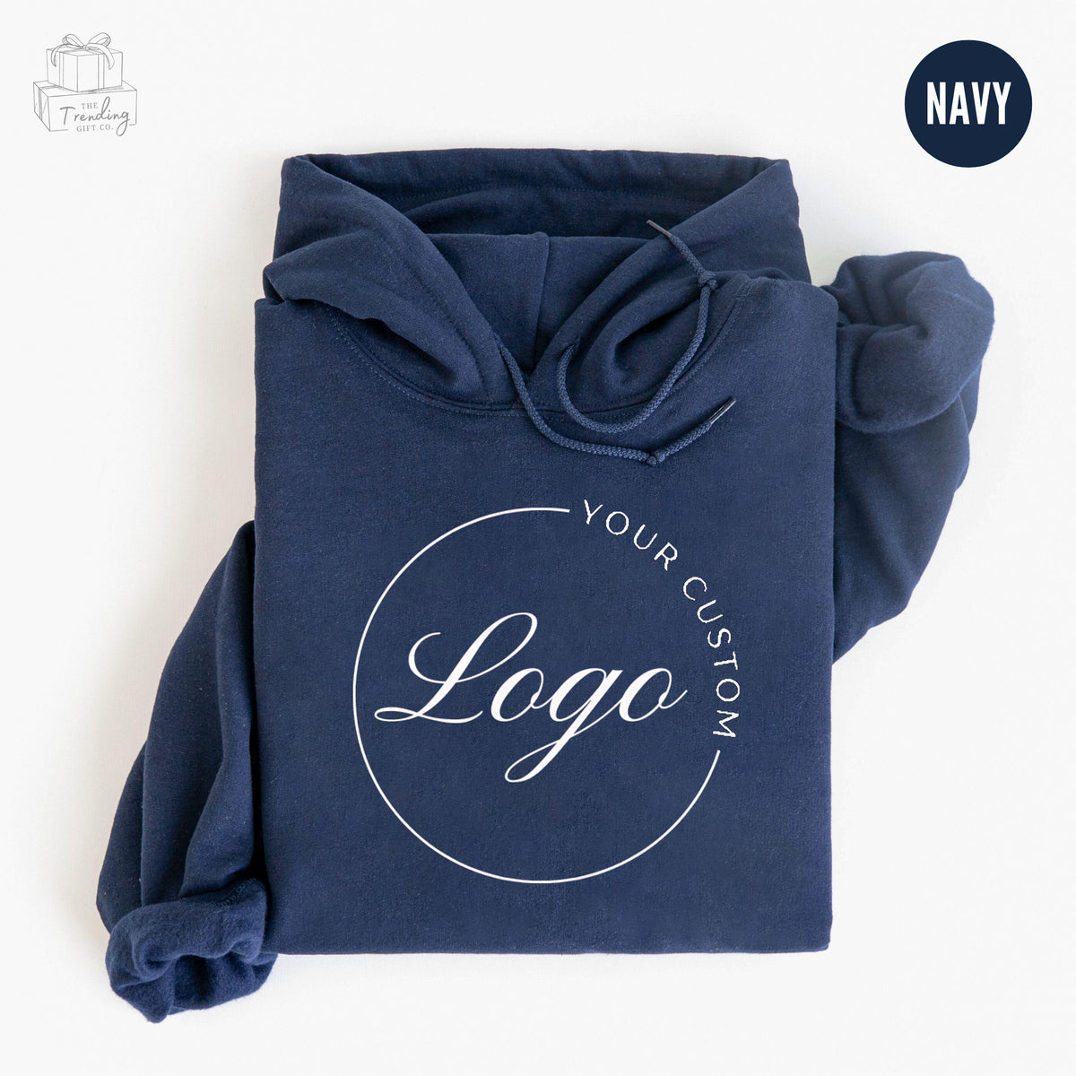 Custom Logo Hoodie Your Business Logo or Brand Logo Front and Back Logo Sweatshirt Your Design Here Team Logo Shirt Company Logo Gifts Hoodie – Easygoing Wear · High-Quality Print