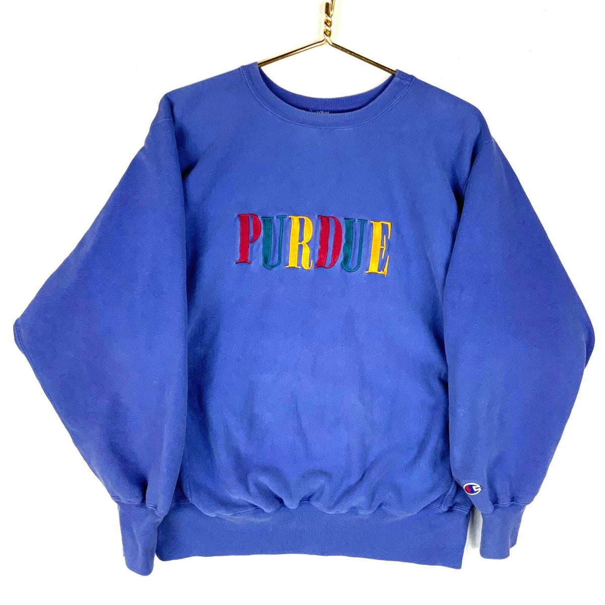 Vintage Champion Reverse Weave Sweatshirt Large Blue Ncaa Purdue University 90s Sweatshirt – Everyday Comfort · High-Quality Print