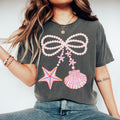 Summer Coquette Pearl Bow Shirt Summer Vibes Trendy Tee Girly Summer Beach Shirt Starfish Clam Tee Pink Clam Coastal Pearl Graphic Tee – Easygoing Wear · Trending Graphic Apparel