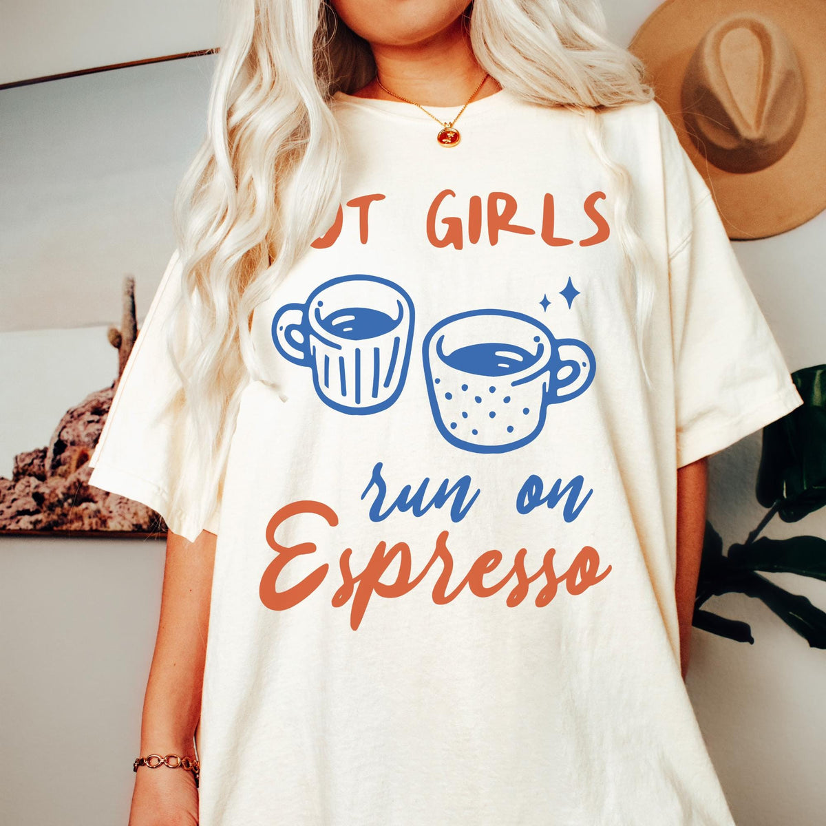 Comfort Colors Hot Girls Run on Espresso Coffee Lover Coffee Shirt Coffee Tshirt Coffee Tee Caffeine Tshirt Coffee Lover Gift Graphic Tee – Soft Feel · Must-Have Style