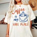 Coffee is My Safe Space Coffee Shirt Coffee Tshirt Coffee Tee Coffee Lover Gift For Coffee Lover Shirt Coffee Mom Shirt Graphic Tee – Easygoing Wear · Perfect For Daily Wear
