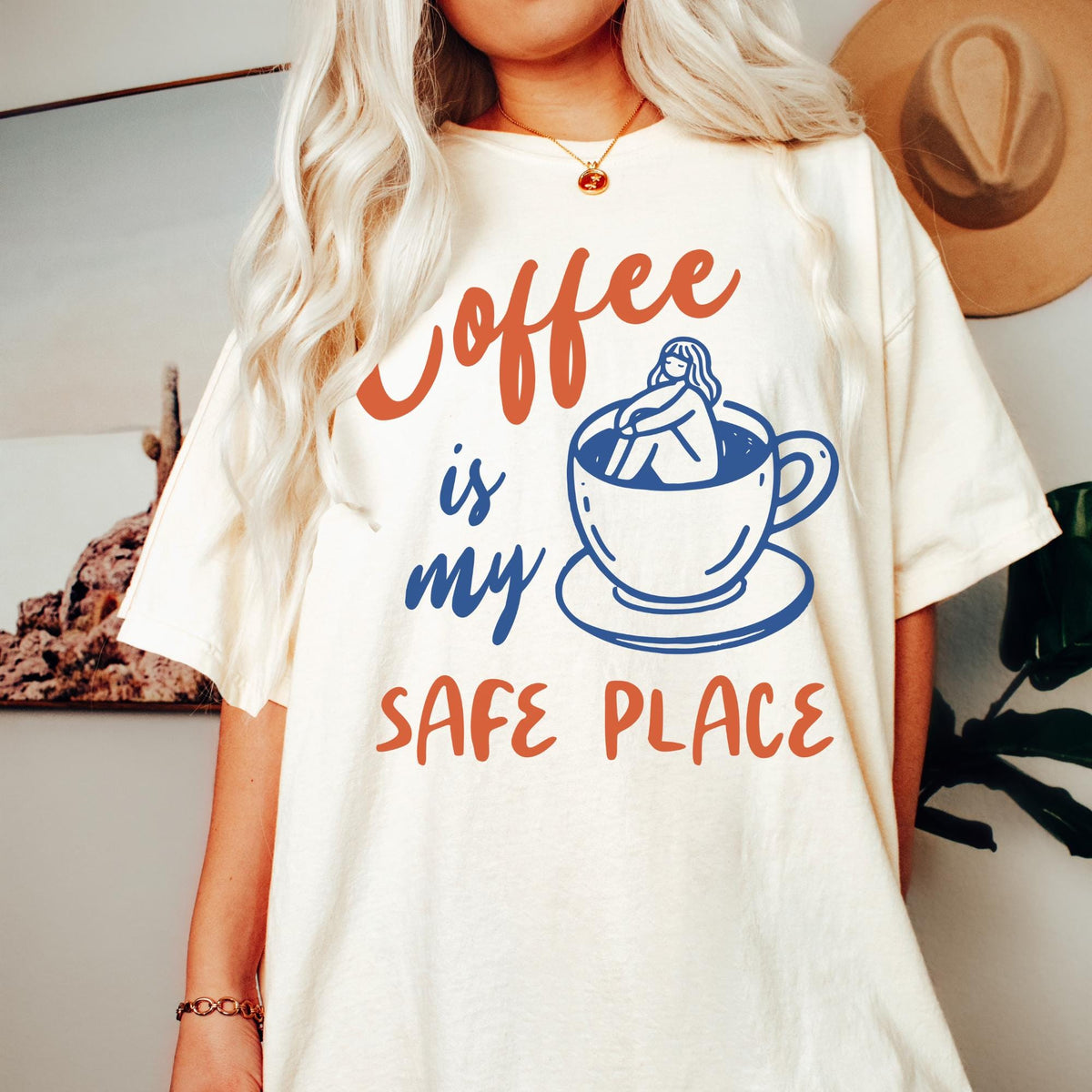 Coffee is My Safe Space Coffee Shirt Coffee Tshirt Coffee Tee Coffee Lover Gift For Coffee Lover Shirt Coffee Mom Shirt Graphic Tee – Easygoing Wear · Perfect For Daily Wear