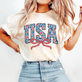 USA Bow July 4th Shirt July 4th Tee Independence Day Shirt TShirt Usa Patriotic Tee 4th of July Party TShirt Trendy USA Shirt Graphic Tee – Everyday Comfort · High-Quality Print