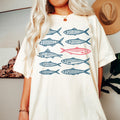 Nautical Shirt Fish Shirt New England Shirt Fisherman Aesthetic Tee Coastal Shirt Beach Shirt Gift for Travel Lover Graphic Tee – Cozy Vibes · Must-Have Style