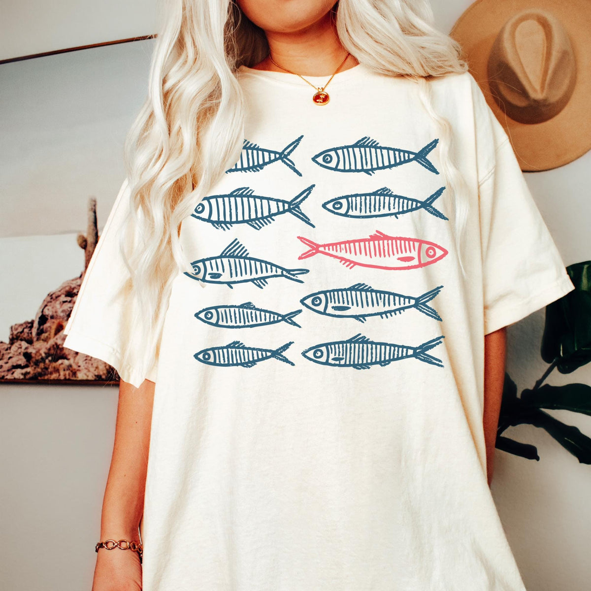 Nautical Shirt Fish Shirt New England Shirt Fisherman Aesthetic Tee Coastal Shirt Beach Shirt Gift for Travel Lover Graphic Tee – Cozy Vibes · Must-Have Style