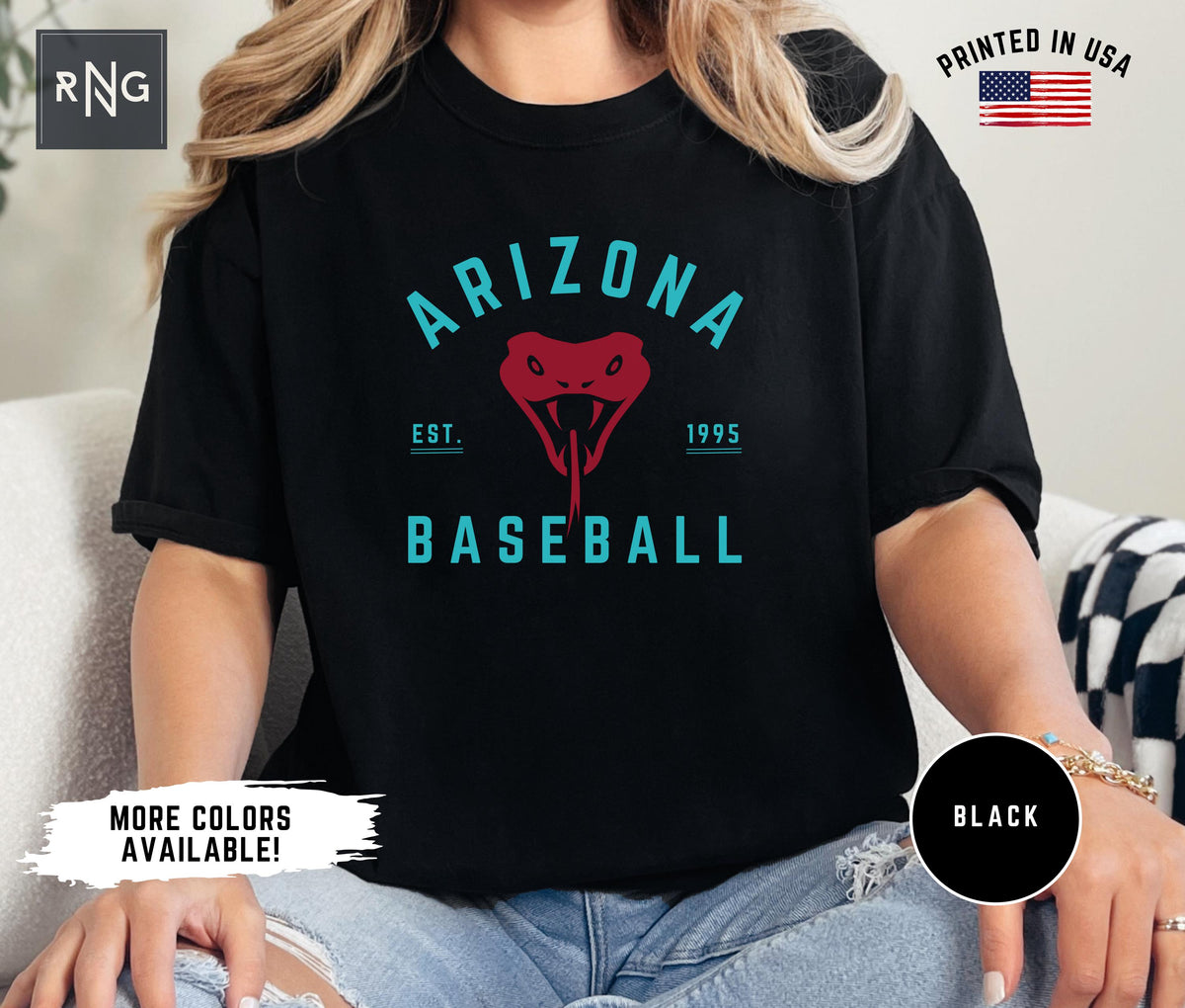 Arizona Baseball Shirt Diamondback Baseball Gameday Shirt Retro Arizona Baseball Tshirt Arizona Sports Apparel Diamondback Fan Apparel Graphic Tee – Premium Graphic · High-Quality Print