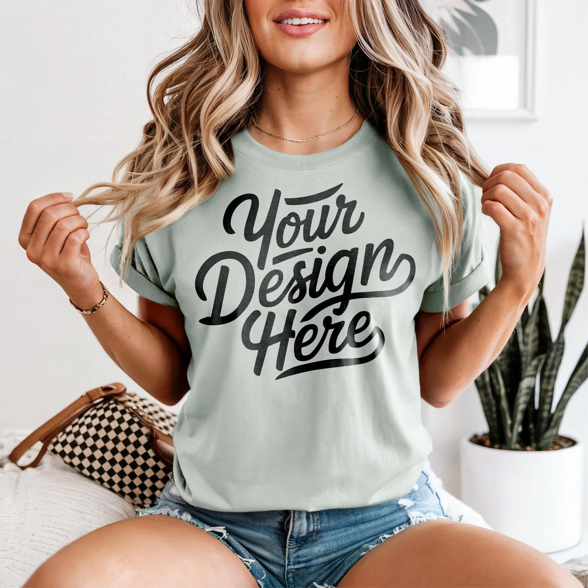 Bay 1717 Mockup Bay T shirt Mockup Bay 1717 Model Mockup Bay Shirt Mockup POD Bay 1717 Graphic Tee – Feel-Good Design · Must-Have Style