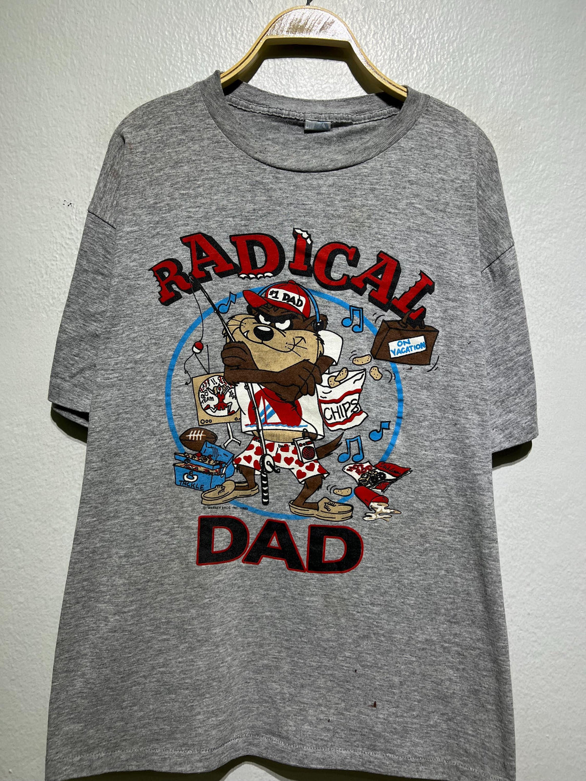 Vintage 80s Radical Dad Looney Tunes Taz Shirt Size XL Funny Cartoon Fishing Beer TV Tee Rare Fathers Day Gift Vintage Warner Bros Classic Graphic Tee – Cozy Vibes · Must-Have Style