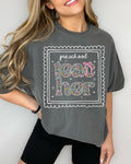 Preschool Teacher Tee Shirt for Back to School Cute Floral Matching Preschool Crew TShirt with Bow and Cute Nineties Aesthetic Doodles Graphic Tee – Bold Style · Trending Graphic Apparel