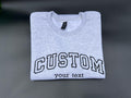 Personalized Embroidered Sweatshirt Custom Embroidered CrewneckCustom Text Embroidered Sweatshirt Custom Embroidery Father39s Day Gift Sweatshirt – Soft Feel · Must-Have Style