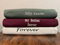 Custom Embroidered Sweatshirt Personalized Crewneck Personalized Gift for Bride Custom Text Sweatshirt Father39s Day Gift Sweatshirt – Easygoing Wear · Perfect For Daily Wear