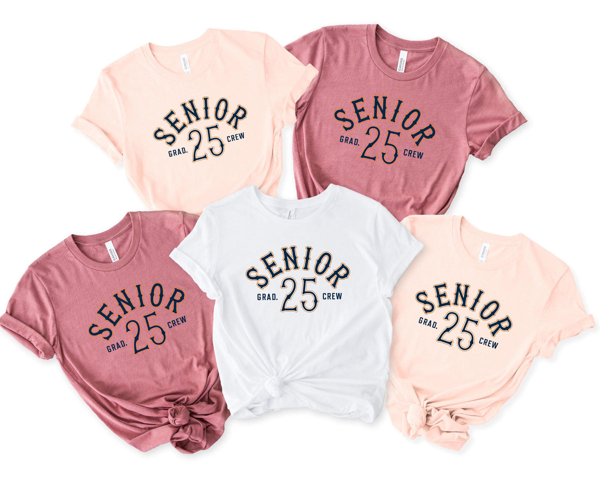 2025 Grad Crew SquadGraduation ShirtSenior 2025 ShirtGraduation GiftClass Of 2025 ShirtCollage GraduateSenior GiftsGraduation Squad Graphic Tee – Warm & Stylish · Great Gift For Fans