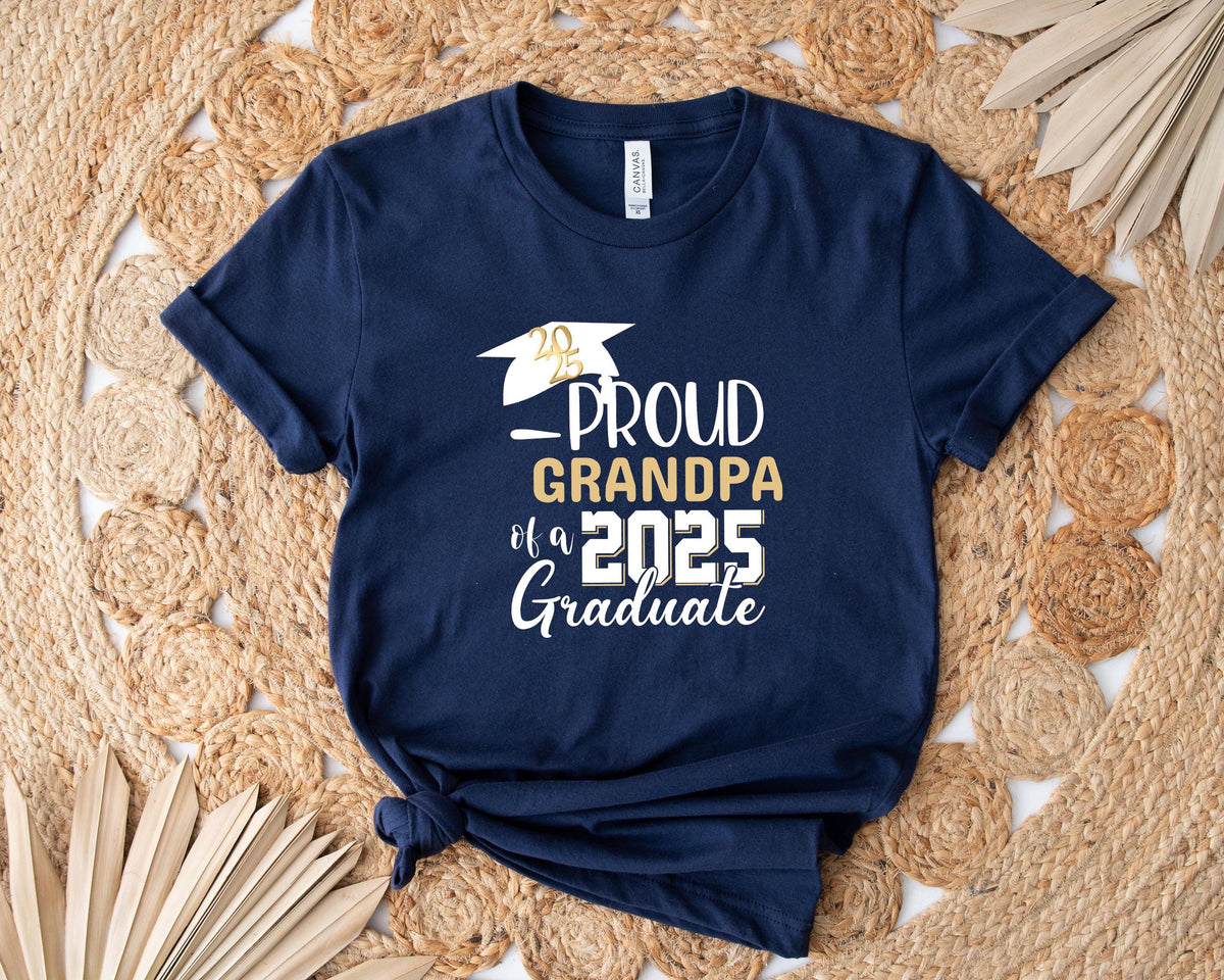 Proud Grandpa of A 2025 Graduate ShirtGraduate Grandpa ShirtProud Grandpa of A 2025 Graduation GiftGraduation ShirtSenior 2025 Shirt Graphic Tee – Fan Favorite · Perfect For Daily Wear