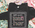 Fifth Grade Teacher Sweatshirt for Back to School Cute Floral Matching Fifth Grade Crew Crewneck with Bow Cute Nineties Aesthetic Doodles Sweatshirt – Fan Favorite · Must-Have Style