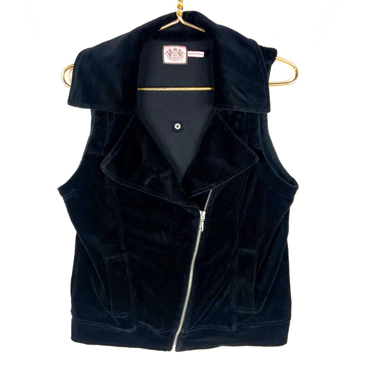 Y2k Juicy Couture Velour Women39s Vest Large Black Full Zip Graphic Tee – Premium Graphic · High-Quality Print
