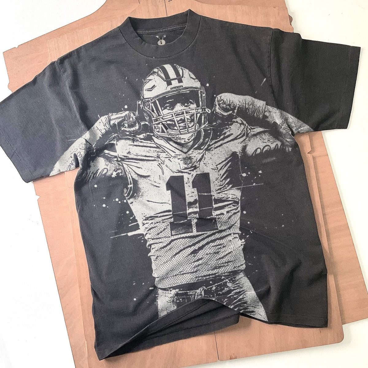 Micah Parsons Bleached t shirt Handmade Bleached Unisex Faded black cotton t shirt Gift for him Gift for her Graphic Tee – Warm & Stylish · Top Pick For Any Outfit
