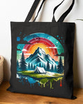Mountain Camping Tote Bag Adventure Canvas Beach Shopping Bag Outdoor Nature Hike Shoulder Handbag Gift for Hikers Travelers Tote Bag – Cozy Vibes · Perfect For Daily Wear