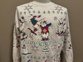 Vintage 80s Cats in Winter And Snow Christmas Ice Skating Crewneck Sweatshirt XL Sweatshirt – Soft Feel · Great Gift For Fans