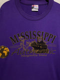 Vintage 90s Mississippi Authentic Magnolia State T Shirt Steamboat Globe Souvenir Deep South USA Culture Local Landmark Travel XL Graphic Tee – Aesthetic Look · Trending Graphic Apparel