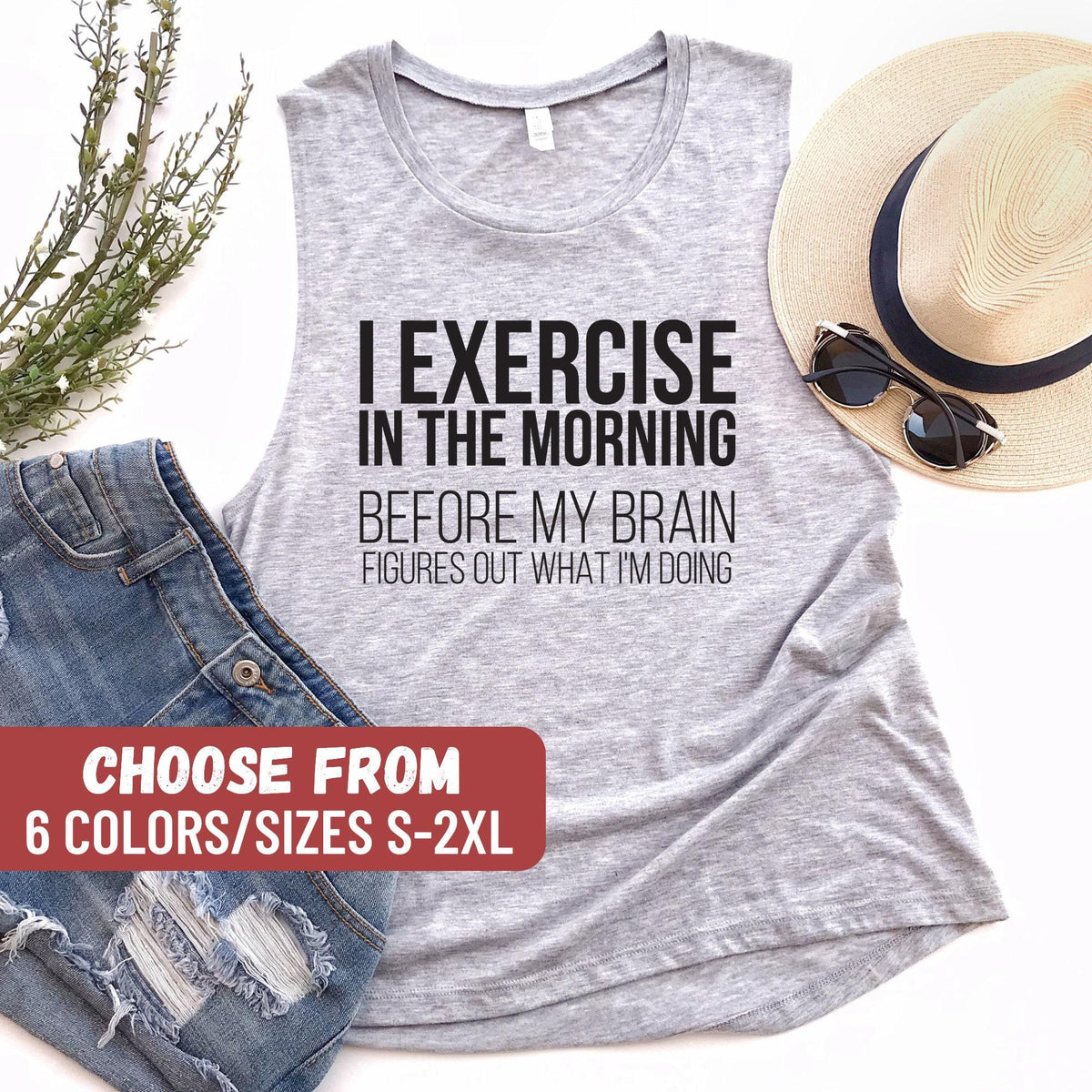 Funny Workout Shirt Muscle Tank Cute Gym Shirt Weightlifting Shirt Funny Workout Tanks Exercise Shirt Workout Clothes Exercise Gift Tank Top – Bold Style · Trending Graphic Apparel