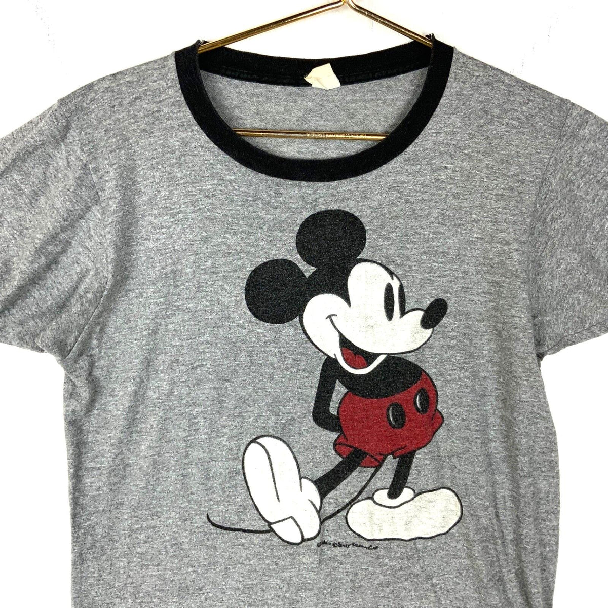 Vintage Mickey Mouse Disney Tshirt Large Gray Ringer Made In Usa Cartoon 70s Graphic Tee – Cozy Vibes · Great Gift For Fans