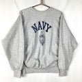 Vintage US Navy Naval Academy Sweatshirt Crewneck Size XL Grey 90s Sweatshirt – Soft Feel · Must-Have Style