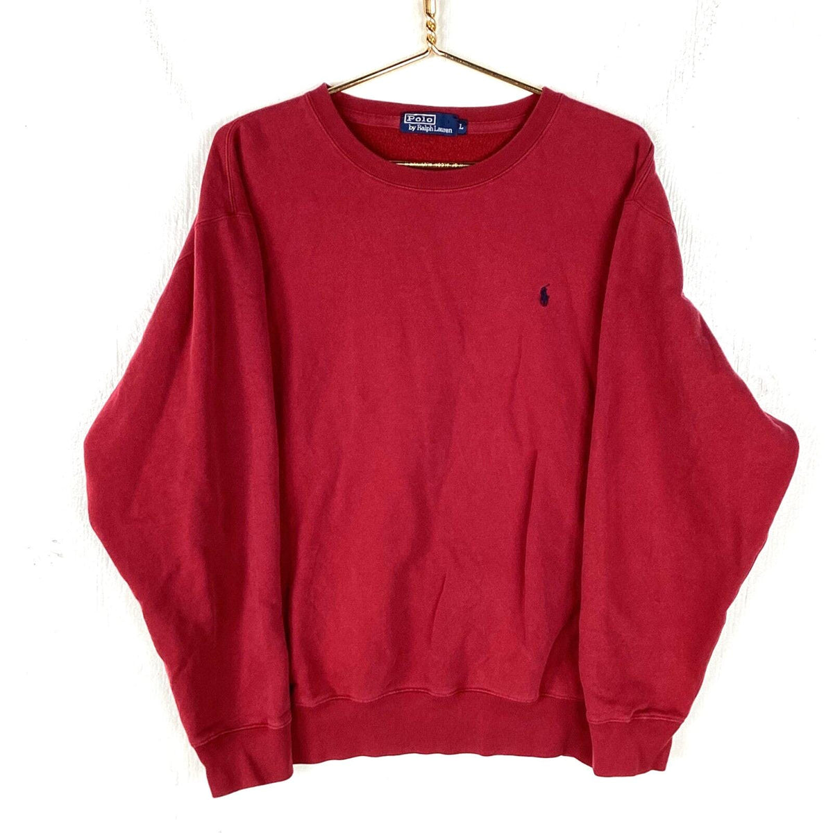 Vintage Polo Ralph Lauren Sweatshirt Crewneck Size Large Red Made In Usa Sweatshirt – Fan Favorite · Top Pick For Any Outfit