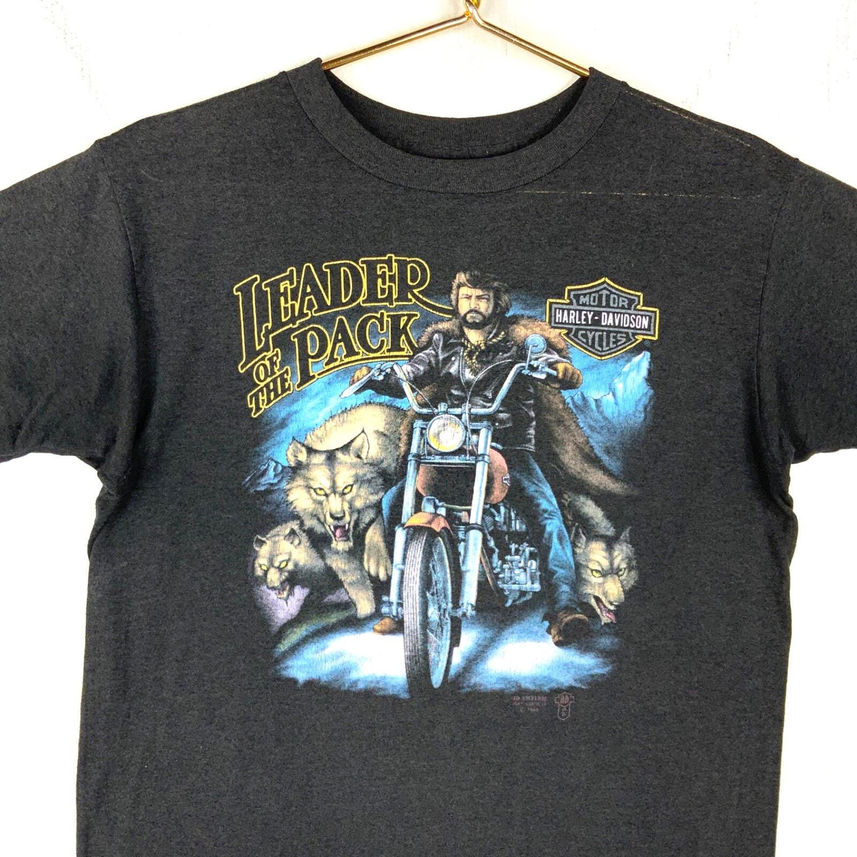 Vintage Harley Davidson 3D Emblem TShirt Medium 1988 Leader Of The Pack 80s Graphic Tee – Cozy Vibes · Perfect For Daily Wear