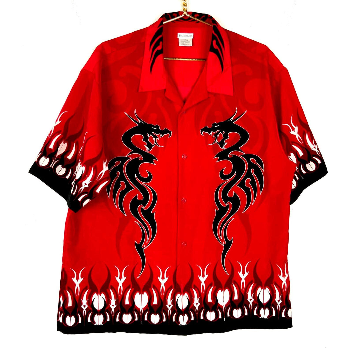 Vintage Y2K No Boundaries Shirt Size Large Red Short Sleeve Tribal Dragon Graphic Tee – Cozy Vibes · Great Gift For Fans
