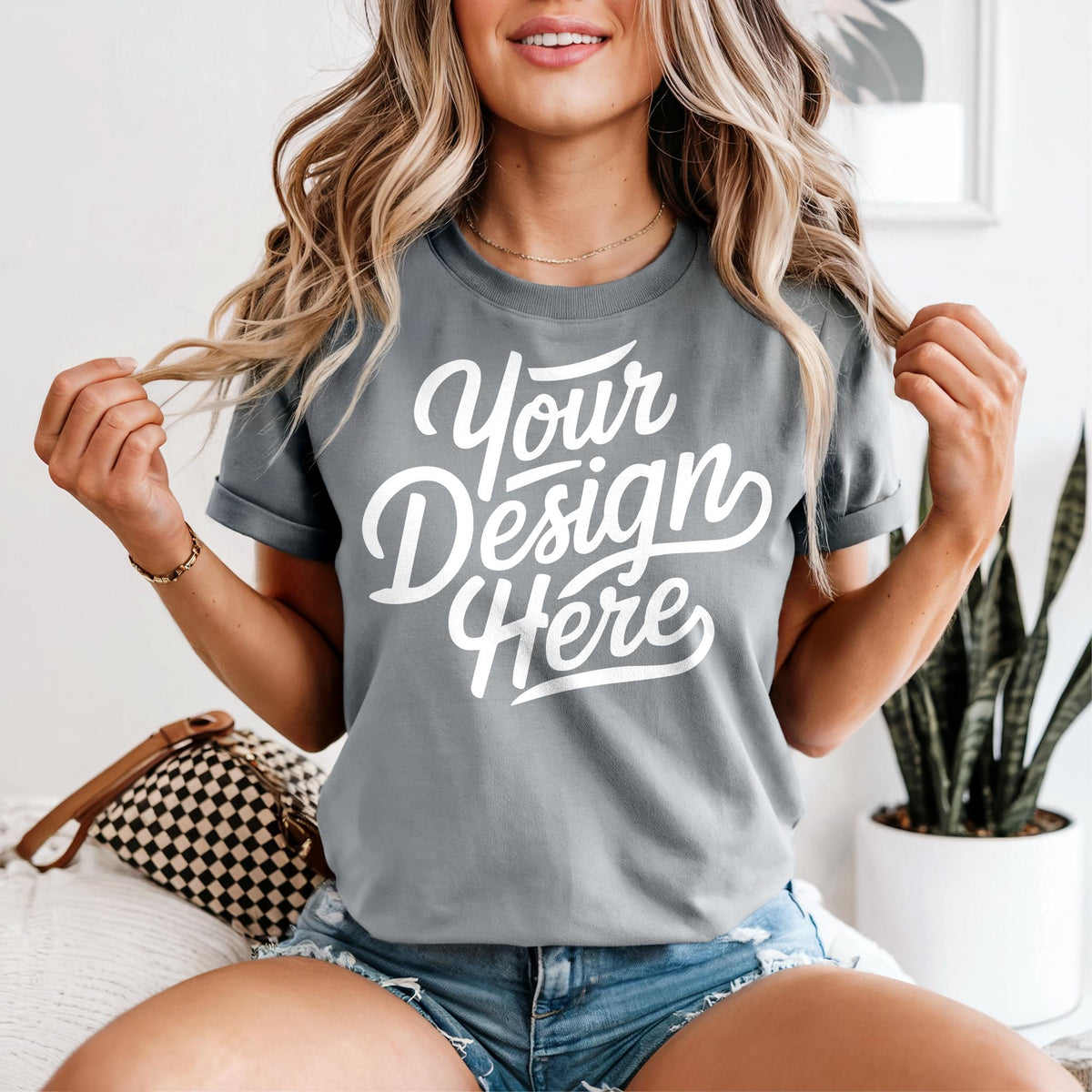 Gray 1717 Mockup Grey T shirt Mockup Grey 1717 Model Mockup Gray Shirt Mockup Gray POD 1717 Graphic Tee – Easygoing Wear · Great Gift For Fans