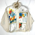 Vintage 1980s Floral Women39s Track Jacket Medium White Full Zip Graphic Tee – Everyday Comfort · Must-Have Style