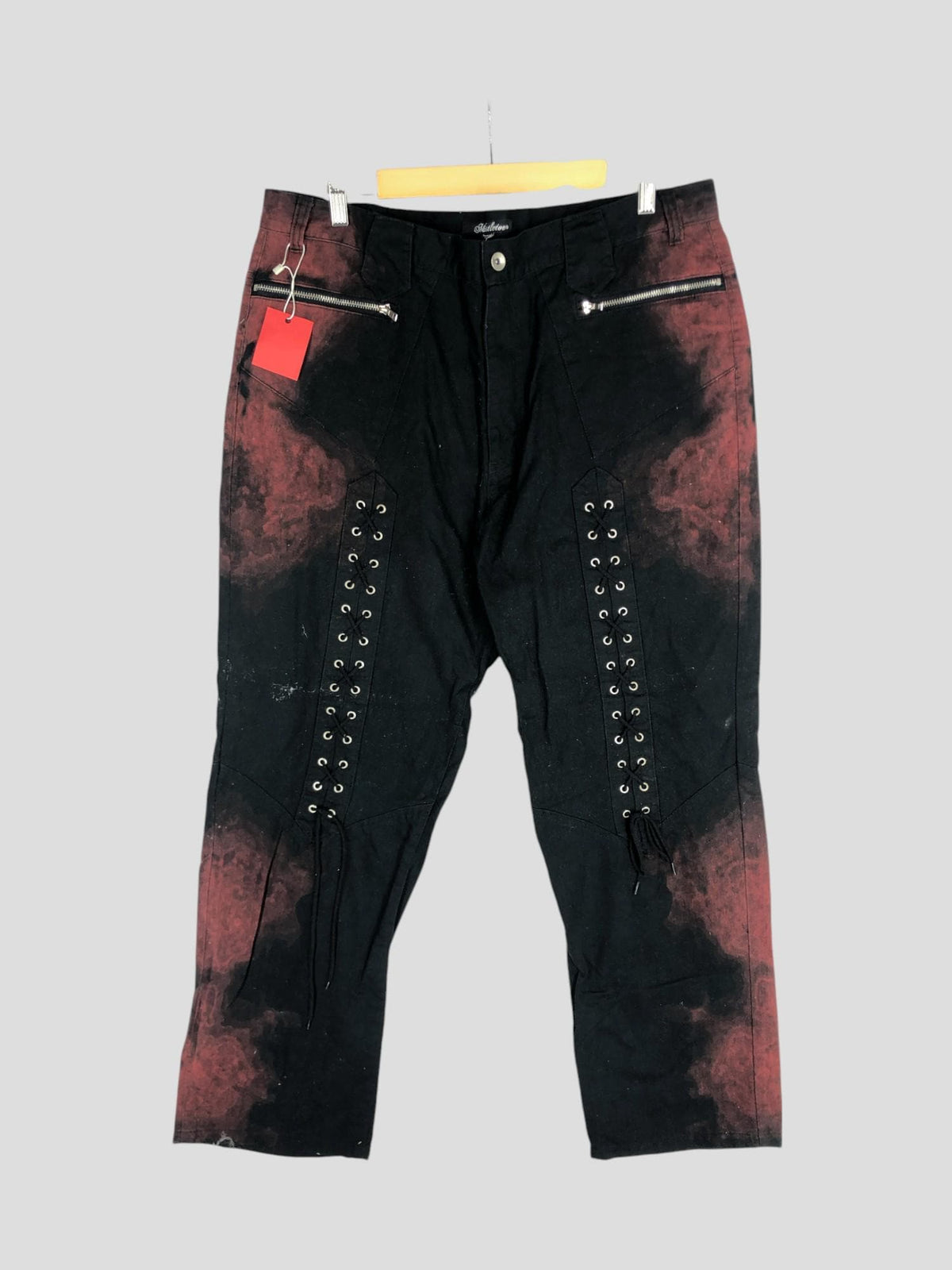 Size 38x41 Unbrand Mistletoe Acid Wash Pant Black Punk Style Stone Washed Pant Zipper Double Pocket Pant Cropped Style Punk Style W38 Graphic Tee – Cozy Vibes · Perfect For Daily Wear