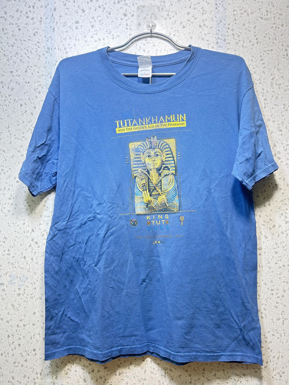 Vintage Tutankhamun 00s T Shirt Size L Tank Top – Premium Graphic · High-Quality Print