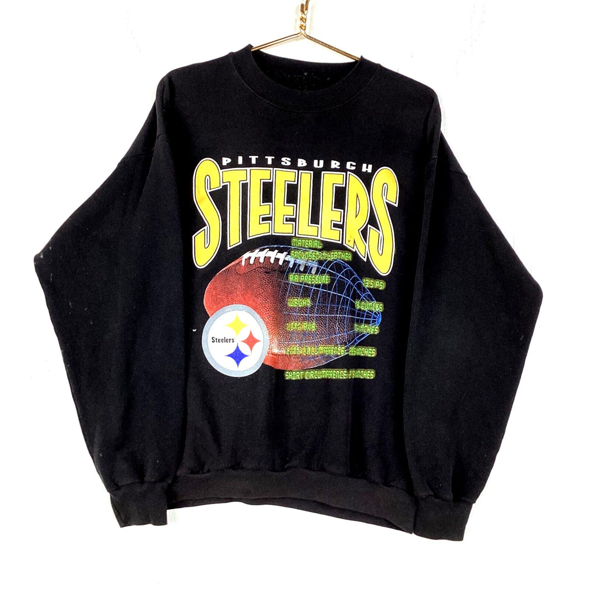 Vintage Pittsburgh Steelers Sweatshirt Crewneck Size Large Black Nfl Football Sweatshirt – Easygoing Wear · High-Quality Print