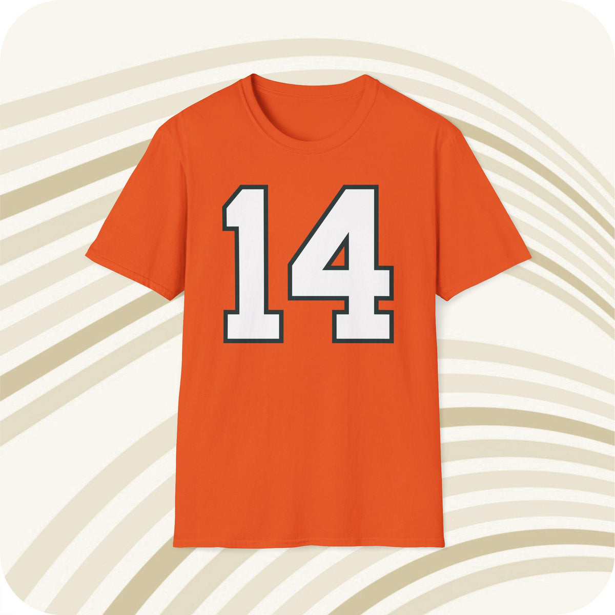 Throwbackmax Vinny Testaverde Miami Hurricanes 14 NCAA Jersey T Shirt Front Back Print Jersey – Bold Style · Perfect For Daily Wear