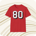 Throwbackmax Jerry Rice 80 San Francisco 4939ers NFL Jersey T Shirt Front Back Print Jersey – Aesthetic Look · Trending Graphic Apparel