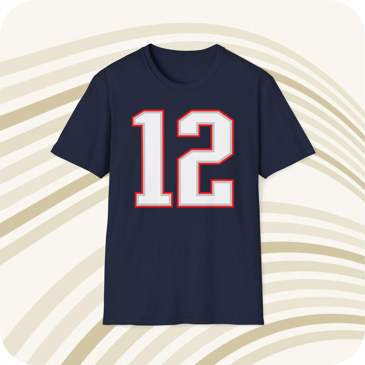 Throwbackmax Tom Brady New England Patriots 12 NFL Jersey T Shirt Front Back Print Jersey – Fan Favorite · Trending Graphic Apparel